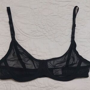 Express Black Sheer Bra